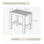 Banc de douche en teck Hieu-24426306