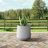 17 in. Large Natural Concrete Tall Round Planter / Pot with Drainage Holes for Outdoor Indoor-1478389922-1478389934