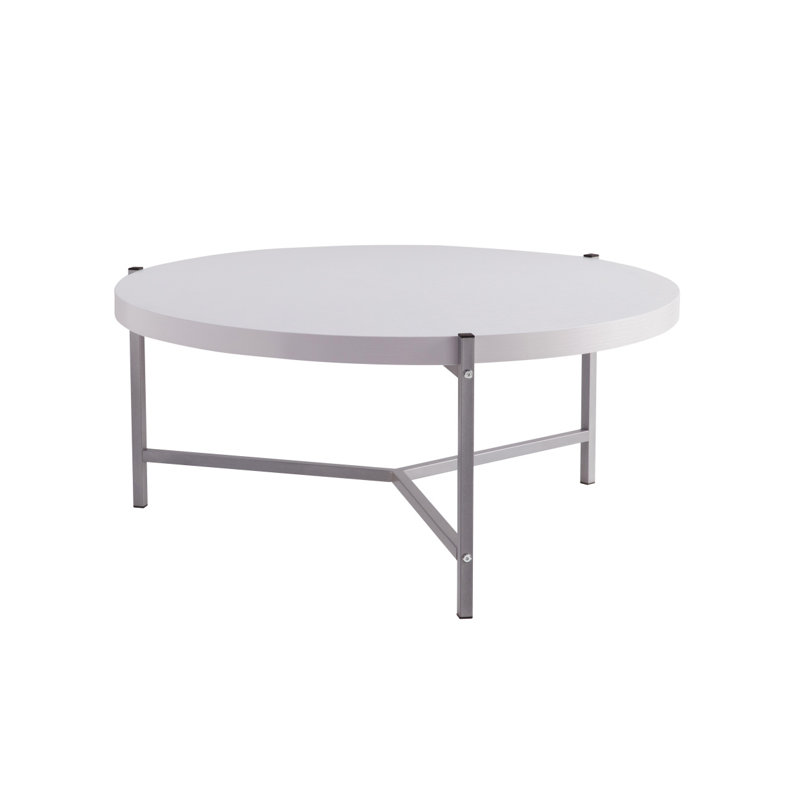 Essential Round Coffee Table - White Legs