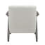 Siège d'appoint à structure en bois gris foncé, revêtement en velours perle, hauteur de l'ensemble de 20,5 po, chaise rembourrée de salon, base solide, structure, mobilier décontracté-63120460
