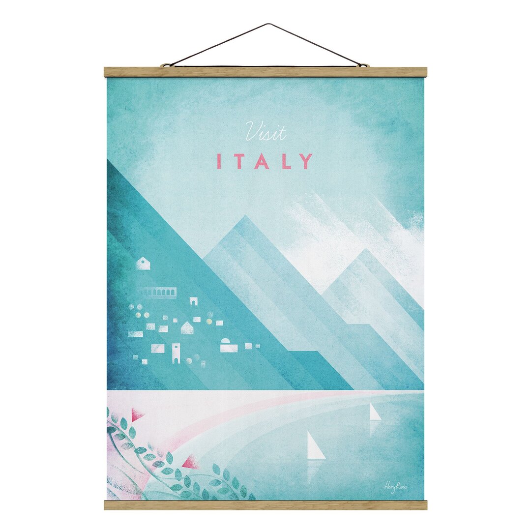 Grafikdruck Travel Poster - Italien