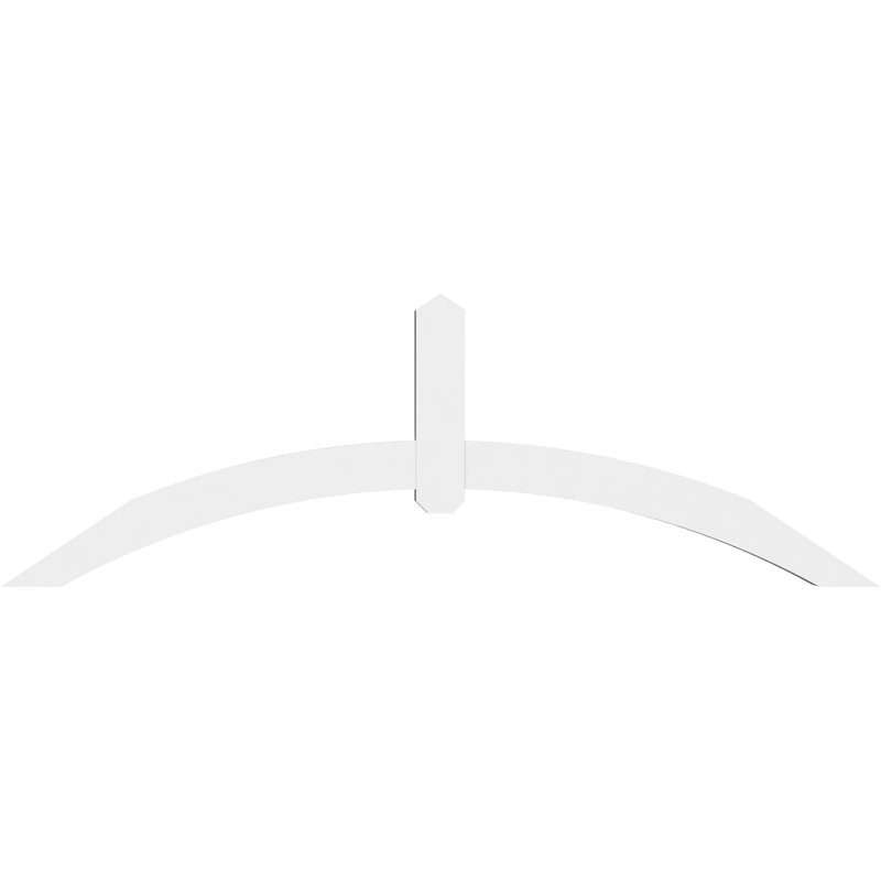 Support pour pignon en PVC Archdale, H 24 po x l 72 po (pas: 8/12), P 4 po x F 4 po