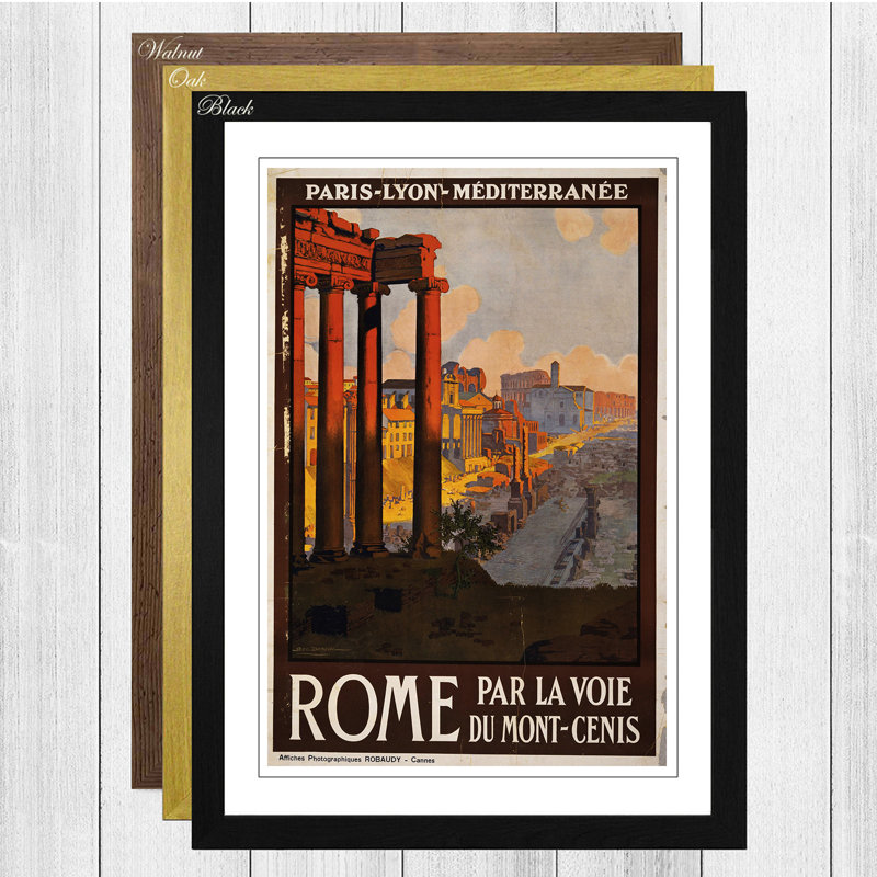 Single Picture Frame Print, Black