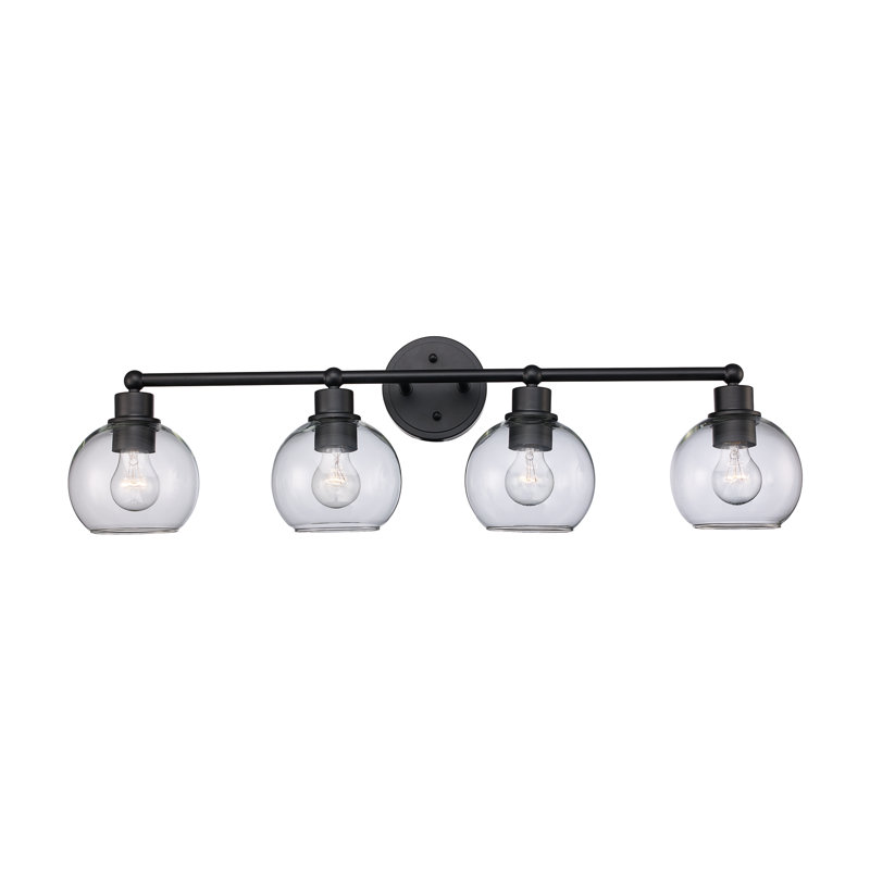 Lochleven 4 - Light Dimmable Vanity Light, Black
