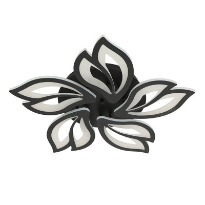 5-Light 60Cm LED Floral Ceiling Light With Remote