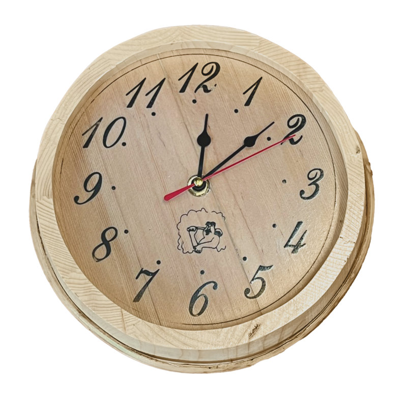 Horloge murale 9,5 "pour sauna