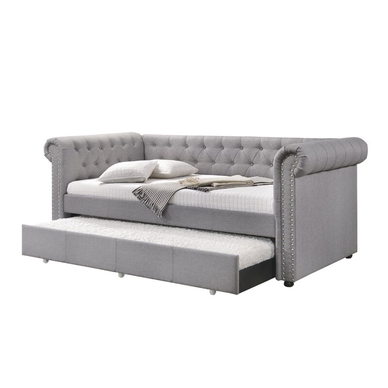 Canora Grey Stangland Upholstered Daybed with Trundle | Wayfair