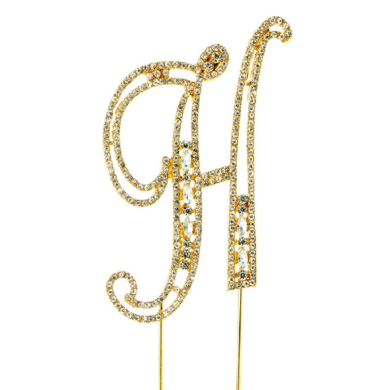 Surmatelas à gâteau rhinestone, Or, H