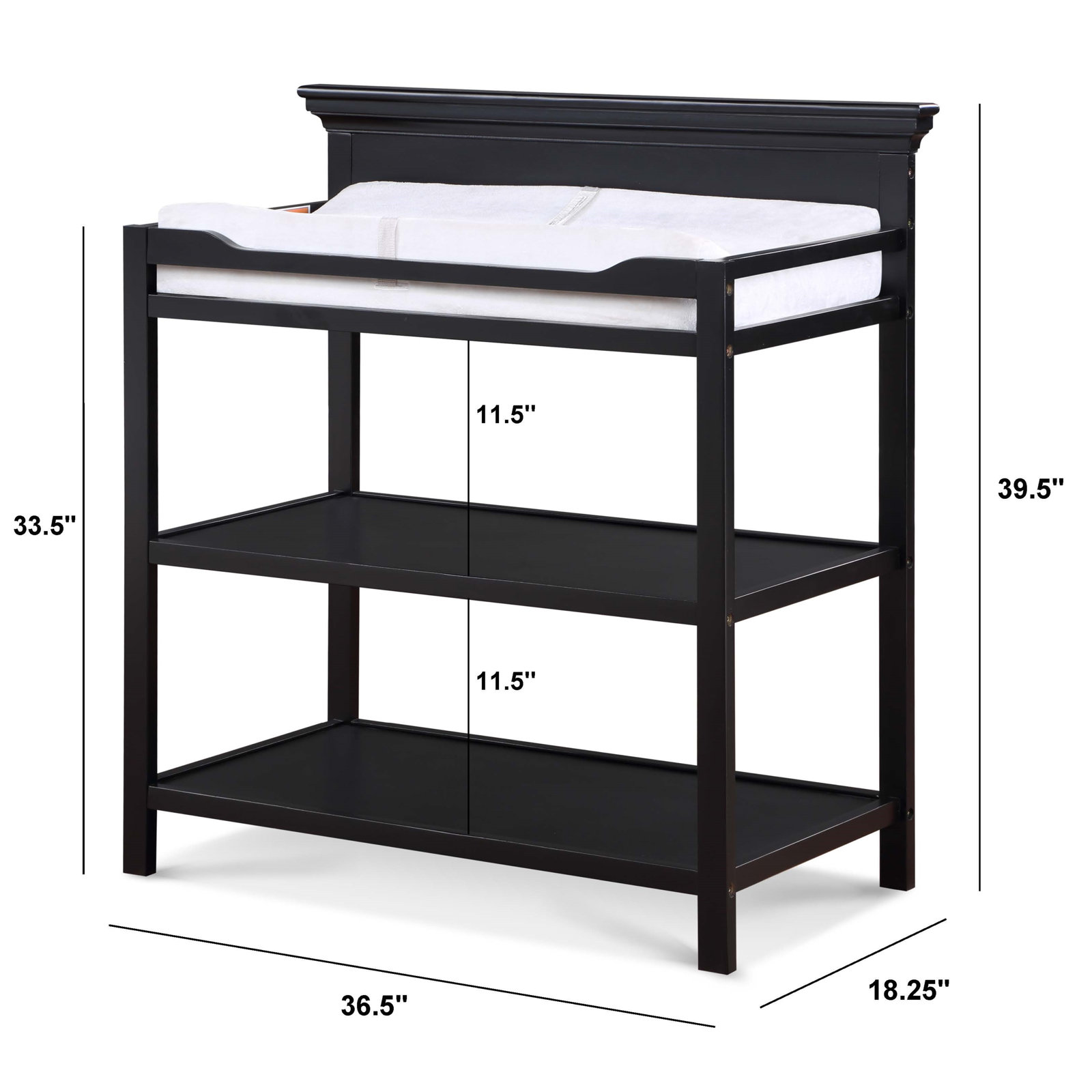 Macy Changing Table, Black