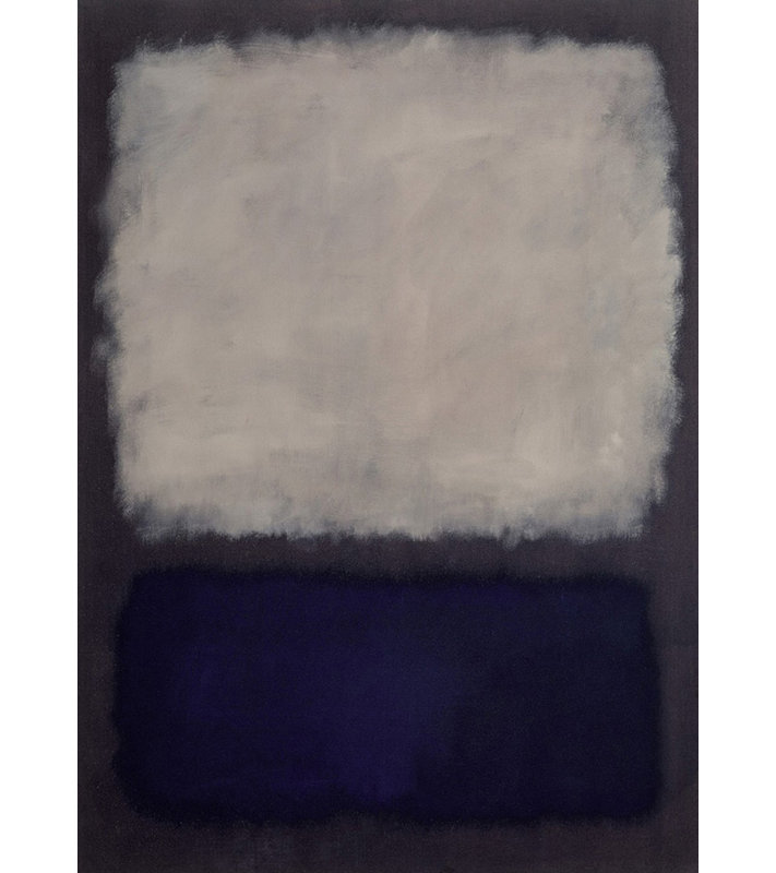 Bleu et gris, 1960, H 39 po x l 28 po