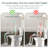 21＂Extra Tall Toilet with Elongated Seat, Two-piece Powerful 1.28GPF Single Flush Toilet, Tall Toilets for Disabled & Pregnant Pomen
