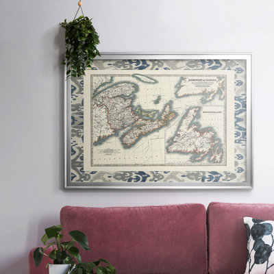 " Bordered Map Of Canada "
