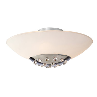 Glass Semi Flush Mount