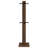 72.25-Inch Tall Entryway Coat Rack, Mid-Century Modern, Rich Brown Engineered Wood