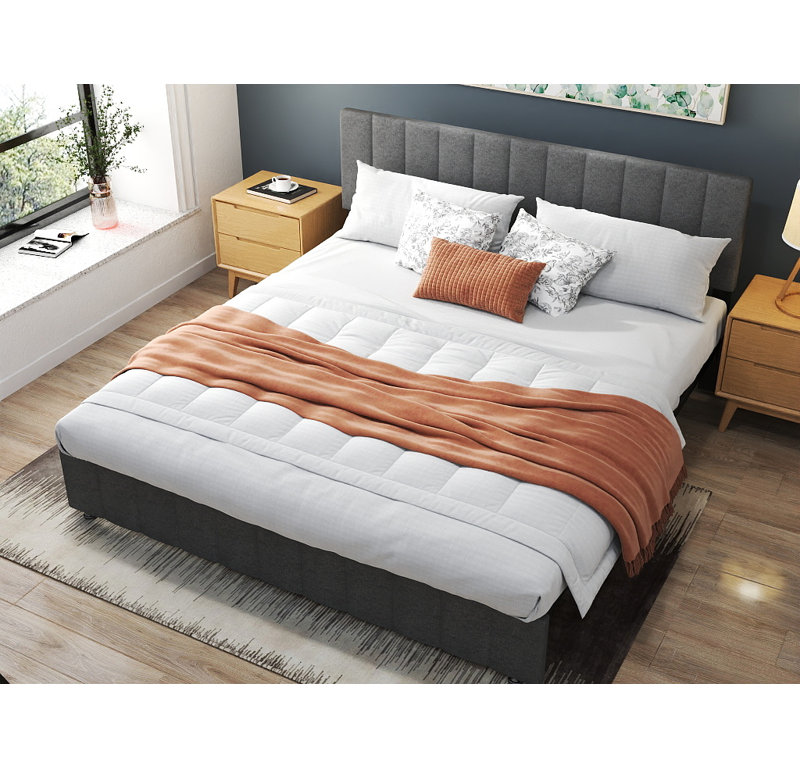 Ebern Designs Storage Upholstered Bed with 4 Drawers - Wayfair Canada