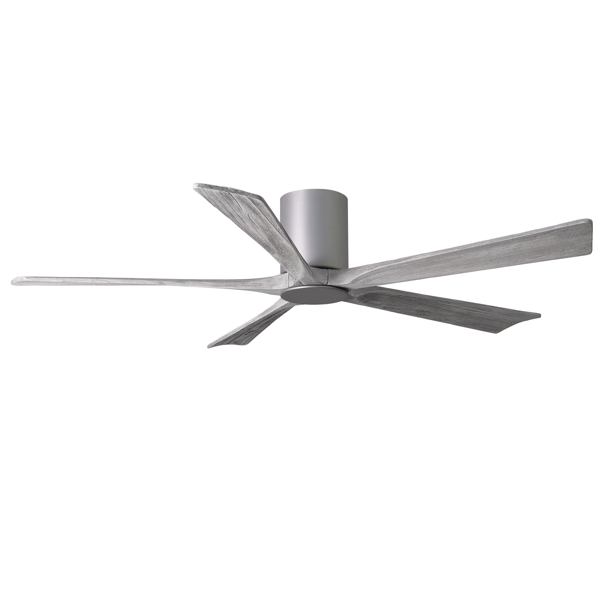 Irene 5 - Blade LED Ceiling Fan with Light Kit Included, Brushed Nickel, Barn Wood Tone, 60"