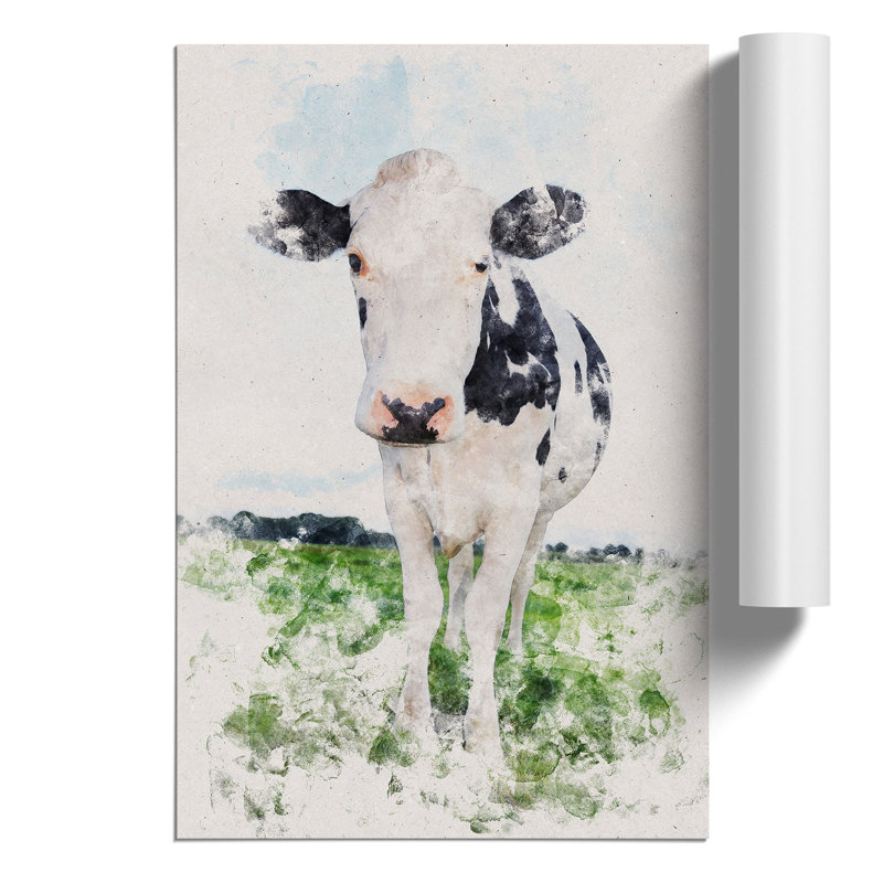 Cow - No Frame Print, 84cm H x 59cm W x 0.1cm D