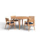 Elswick 60'' Round 4 - Person Outdoor Dining Set with Cushions