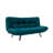 3-Seat Sofa Bed, Petrol Green, 69.0 x 20.0 x 15.7 inches | 100% Metal Frame, Soft Easy Clean Fabric, Multi-Position Backrest | 2 Cushions with 14.1 oz Silicone Fiber Filling | Maximum Weight Capacity: 440 lbs | Modern & Versatile Design-1949216005