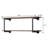 Antique Oak And Sandy Grey 2-Tier Wall Shelf