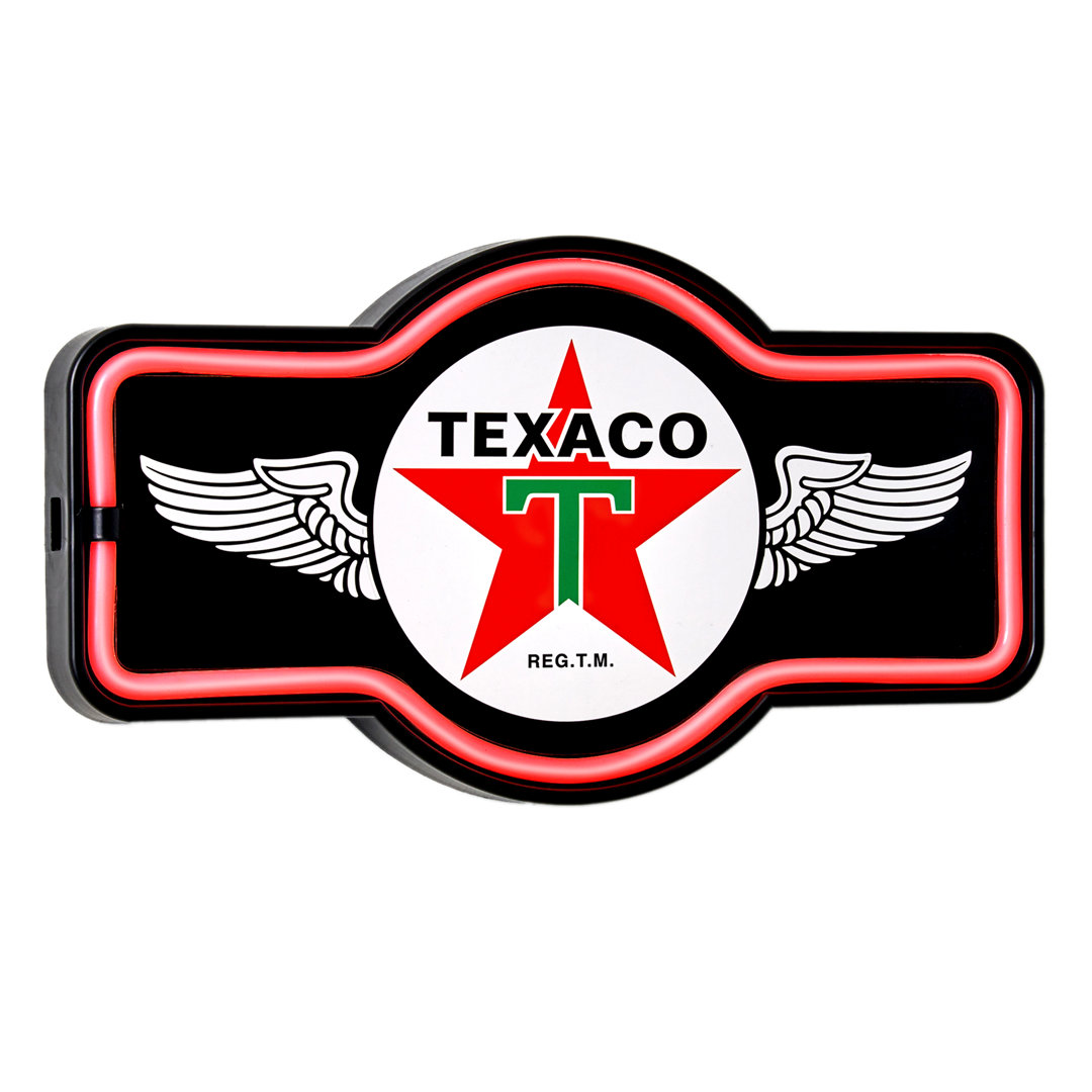 Texaco 9.5'' Transportation Themed Marquee Sign Crystal Art Gallery
