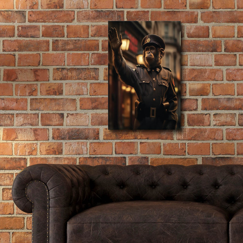 «Guardian of the Grid», art mural en verre acrylique, H 16 po x l 12 po x P 0,13 po