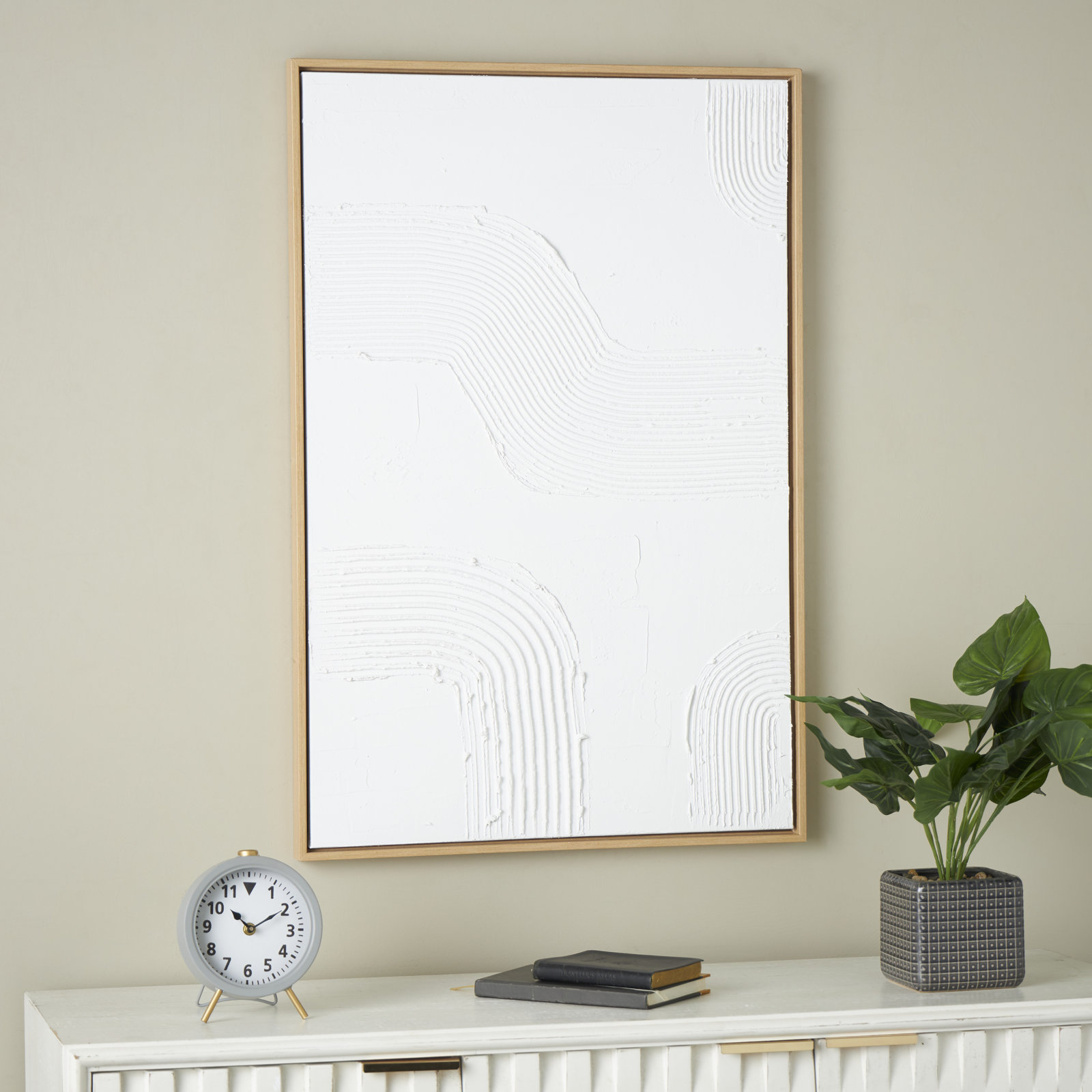Devi "Cole and Grey" Canvas Wall Art, 35.5" H x 23.6" W x 1.4" D