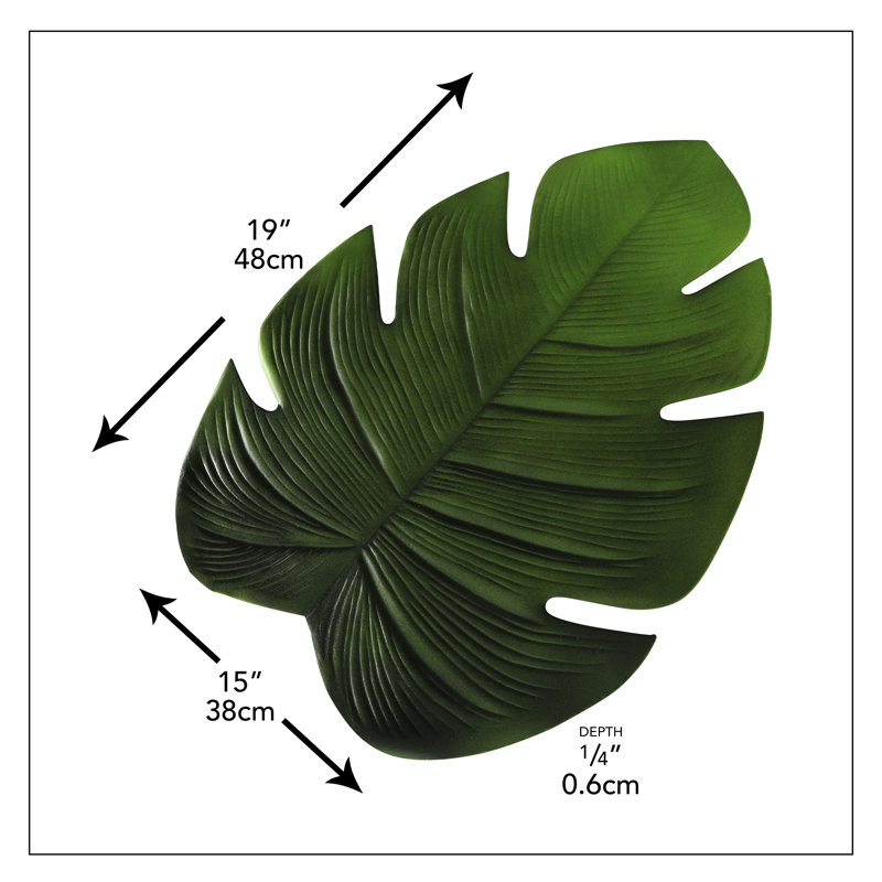 4 PIece Tropical Green Palm Placemats