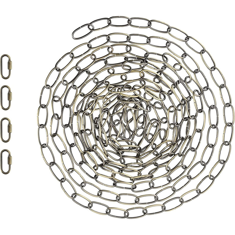 Chaîne robuste, Bronze, H 240 po x l 0,75 po x P 0,75 po