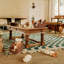 Paniers de rangement en osier, panier en osier imperméable avec poignées, bacs de rangement tissés trapézoïdaux pour l'organisation, panier en osier décoratif, paquet de 2-967567044