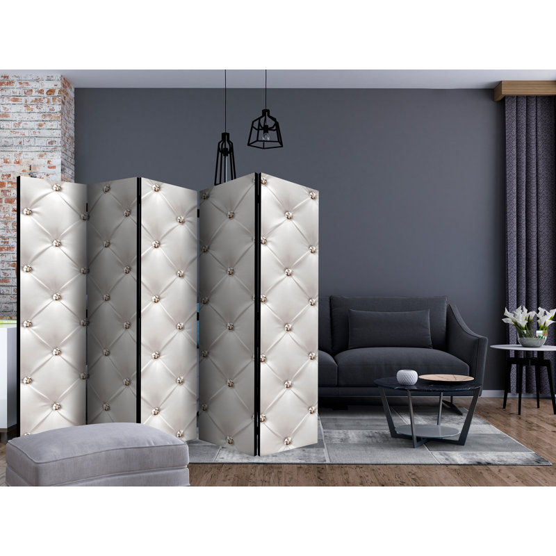 Room Divider - White Elegance II [Room Dividers], 5, 172cm H x 225cm W x 3cm D