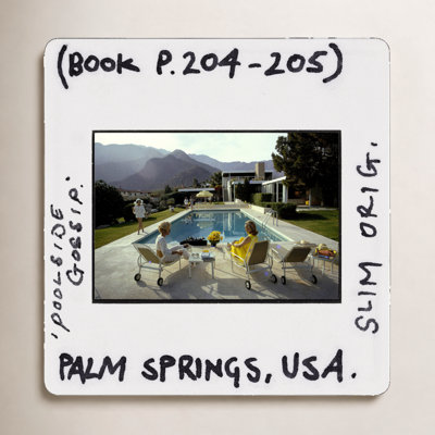 Poolside Gossip - Slide by Slim Aarons