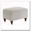 Chaise d'appoint rembourrée avec repose-pieds