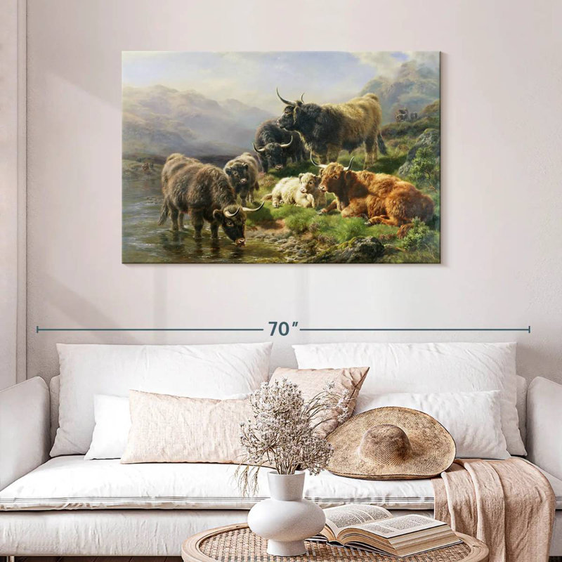 Brampt Highland Cattle, 30" H x 45" W