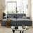 Corduroy Double Sofa Bed With 2 Pillows, For Living Rooms, Apartments, Offices-1750939760