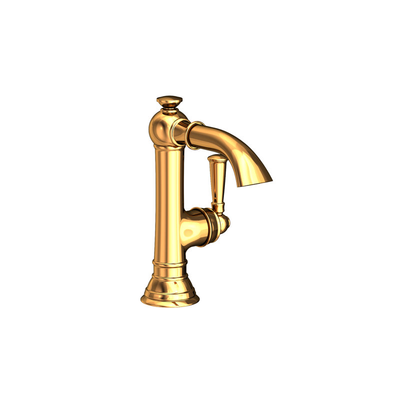Aylesbury Single Hole Bathroom Faucet with Drain Assembly, Polished Gold