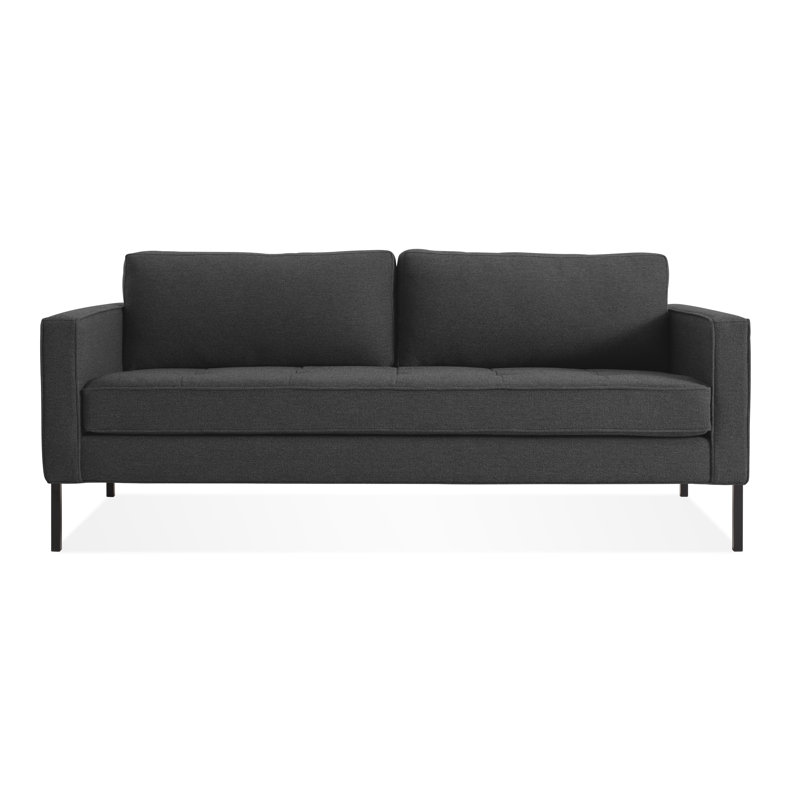 Paramount Sofa, Sanford Ceramic Crossweave, Metal, 32" H x 95" W x 34" D