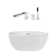 65'' x 29.5'' Freestanding Air Acrylic Bathtub with Faucet
