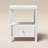 Absecon 23" H Modern White 1-Drawer Nightstand with Open Shelf