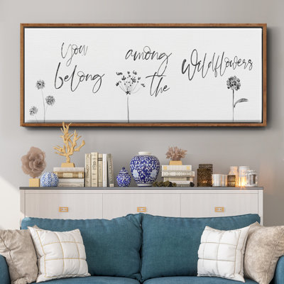 Among the Wildflowers- Framed Canvas
