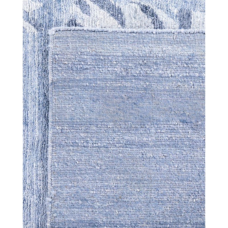 Overdyed One-of-a-Kind Rectangle 9'1" X 11'10" Hand Knotted Area Rug