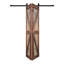 Porte de grange pliante en bois massif de style K avec trousse de quincaillerie - assemblage requis-109360459-101127227