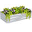 Lit de jardin surélevé rectangulaire en acier galvanisé Ippolito - argent - 48 po x 24 po x 11,75 po-1188451416-1184900158-1188611266