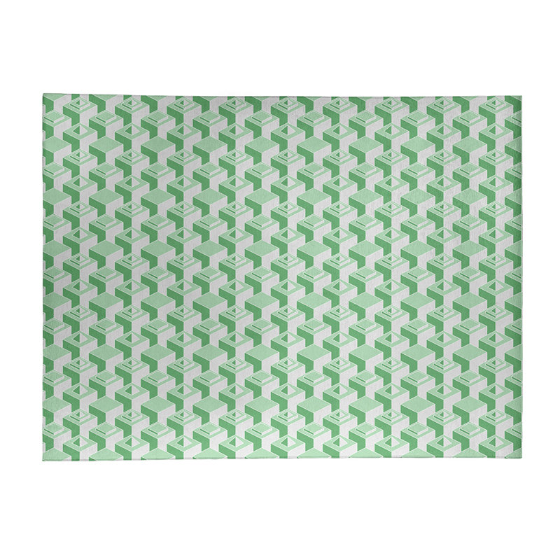 Tapis de zone verte monochrome skyscrapers, Rectangle 4 pi x 6 pi