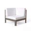 Ensemble de canapé modulaire en bois blanc avec patio à coussins-1105286853