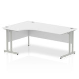 Impulse L-Shaped Metal Base Computer Desk