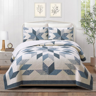 Bright Star Patchwork Quilt Set