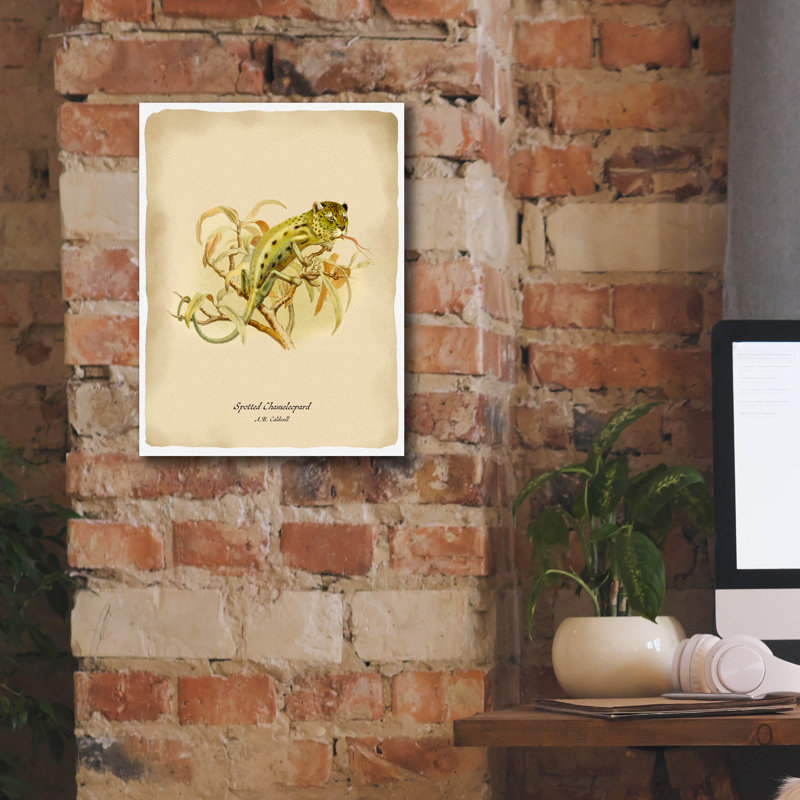 «Chameleopard» par Angela Tannehill, H 16 po x l 12 po x P 0,75 po