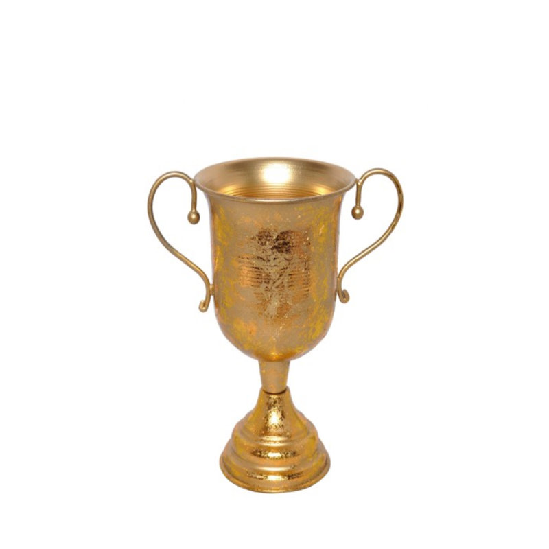 Pot de verre d’intérieur/d’extérieur 3,5 po sensabrire, Doré