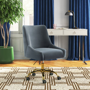 Westlyn Task Chair with Velvet and Double Wheel